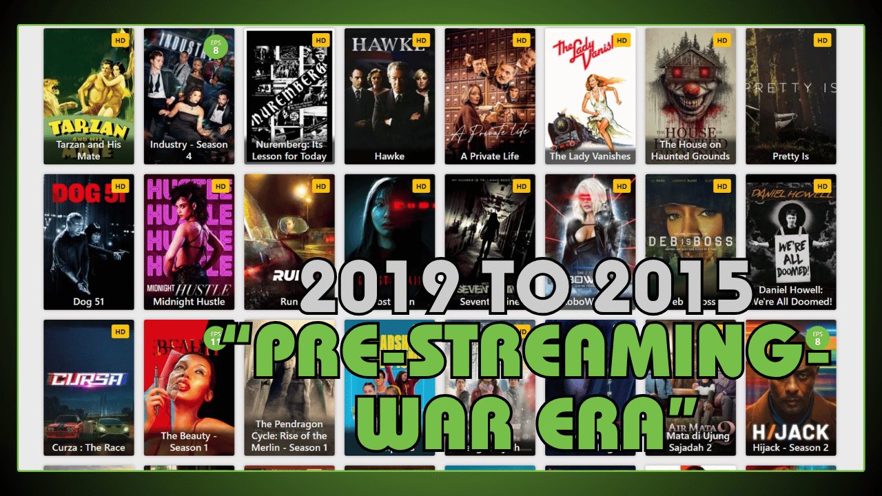 2019 to 2015 – Pre-Streaming-War Era