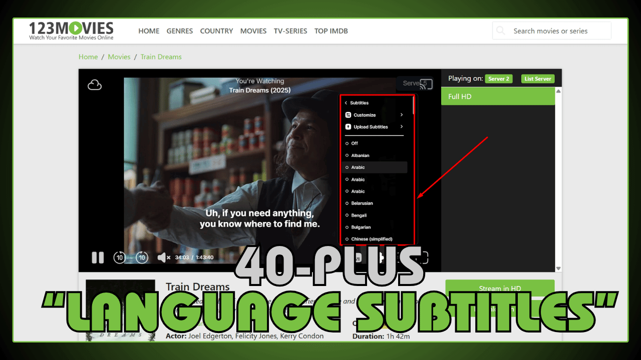 40-Plus Language Subtitles