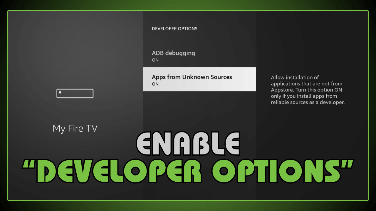 Enable Developer Options
